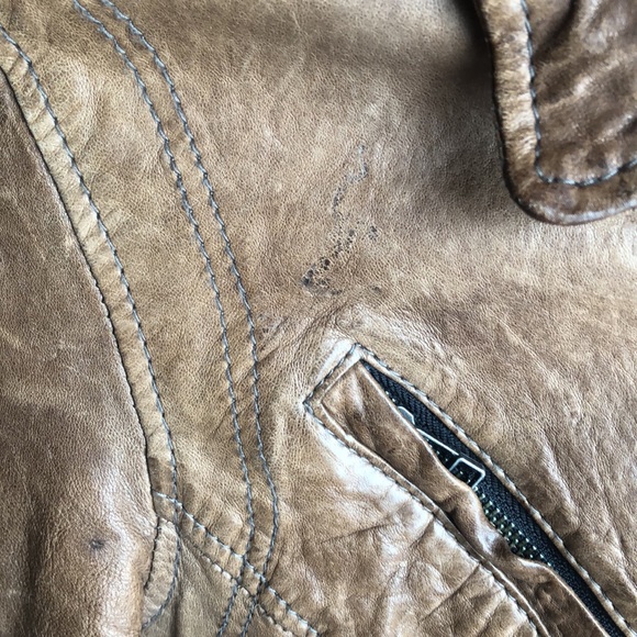 All Saints Vintage Leather Jacket - Picture 3 of 14